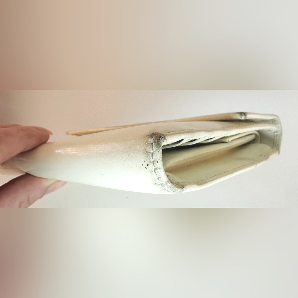 Prada Wallet Spazzolato Bianco Patent Leather Original COA 1997 Vintage Prada - Picture 4 of 16